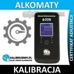 Kalibracja Alkomatu a-220 z certyfikatem w [24H]