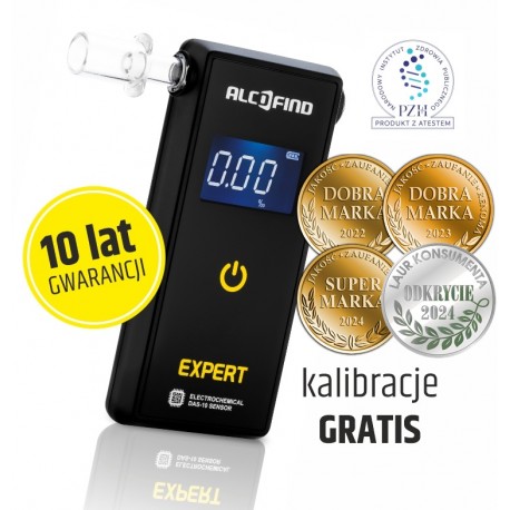 Alkomat AlcoFind Expert  z platynowym sensorem + 10 LAT GWARANCJI